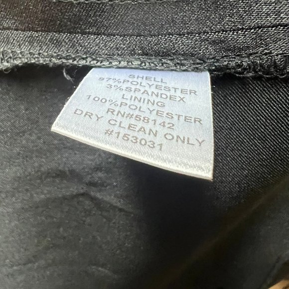 Signature London Style Black Cocktail Short Sleeve Dress Ruffled Collar Size 6 - Picture 9 of 10